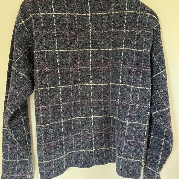 Vintage 90's dress barn Coastal Grandma Window Pane Button Cardigan / xlarge - Picture 8 of 9